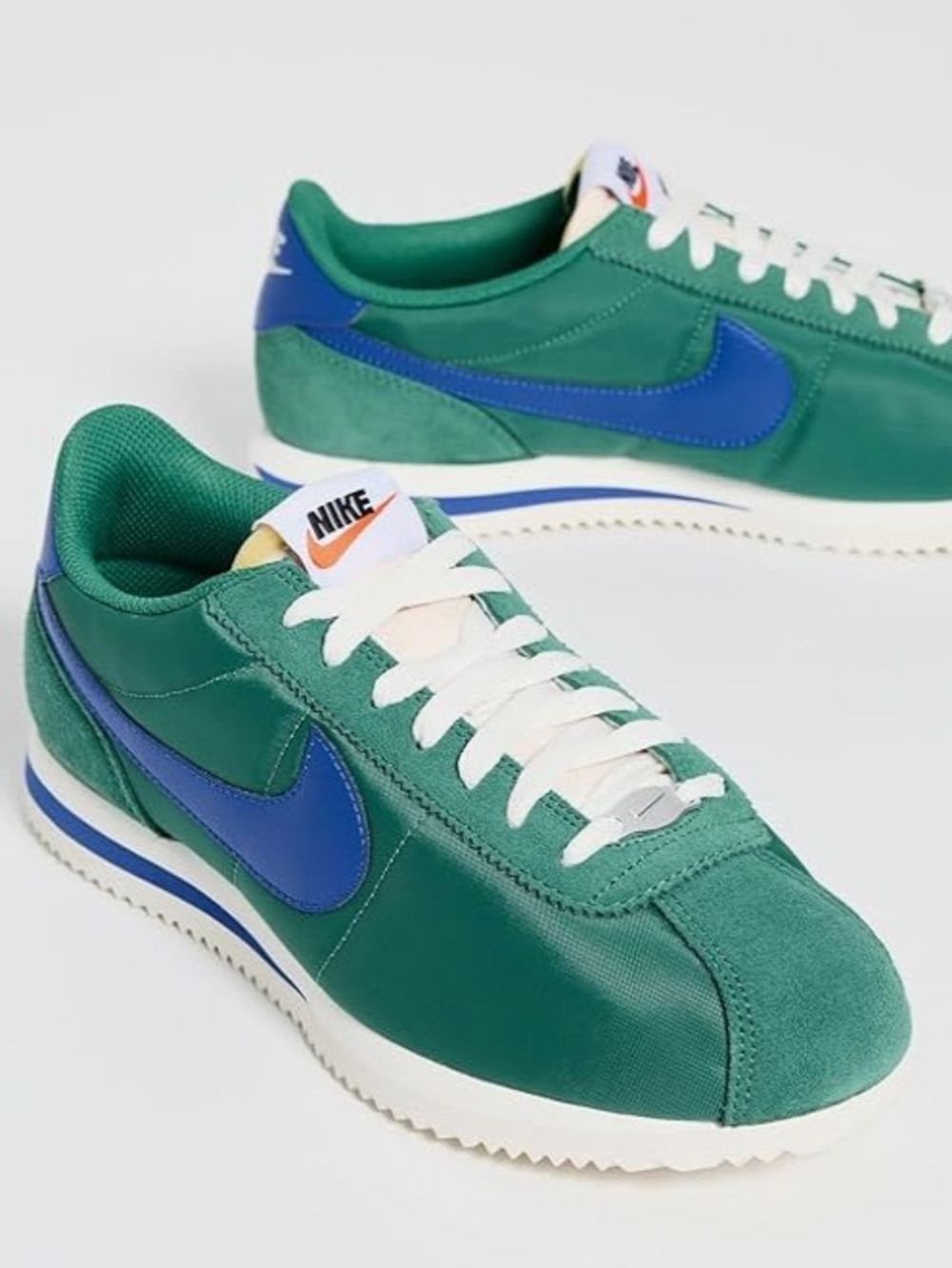 NIKE, Women's Cortez Evergreen Aura Hyper Royal Athletic Shoes, Size 7 NWB
